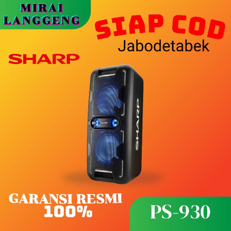 SHARP PS-930/PS930 SPEAKER PORTABLE
BLUETOOTH KARAOKE