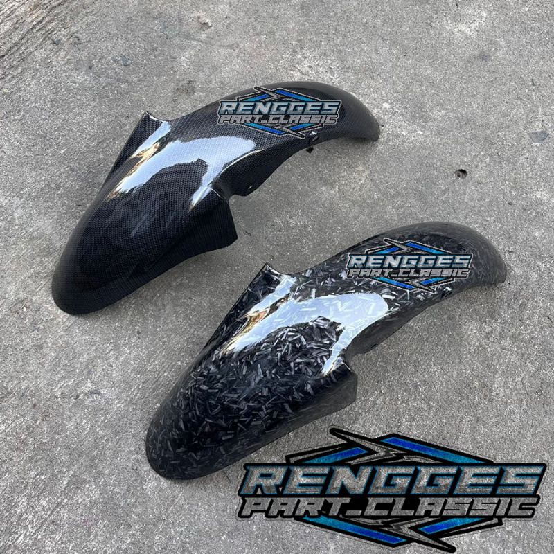 Slebor spakbor depan yamaha vixion lama old carbon forged kevlar wtp