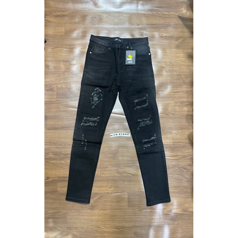 JEANS UPRISE REPTIL BLACK
