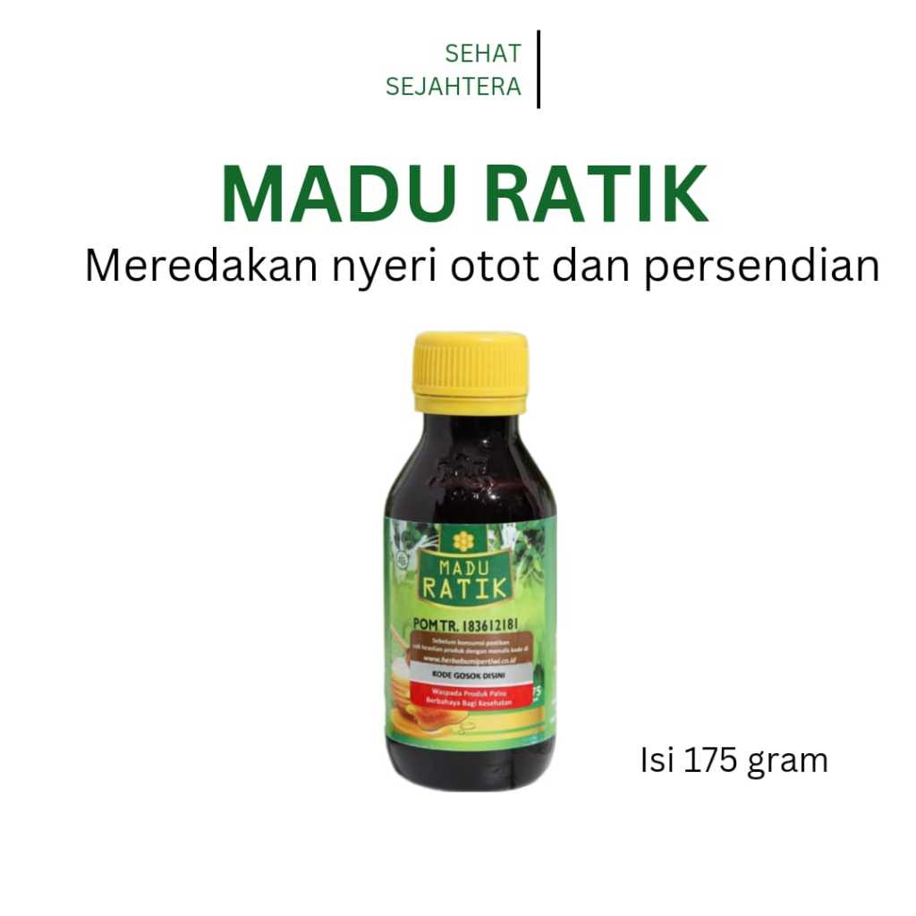 Madu Ratik Herbal Original Untuk Atasi Asam Urat Rematik Kesemutan Sakit Punggung Nyeri Tumit Asli