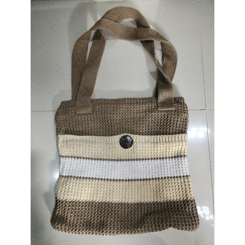 tas tote rajut / tote bag rajut / tas rajutan / tote rajutan
