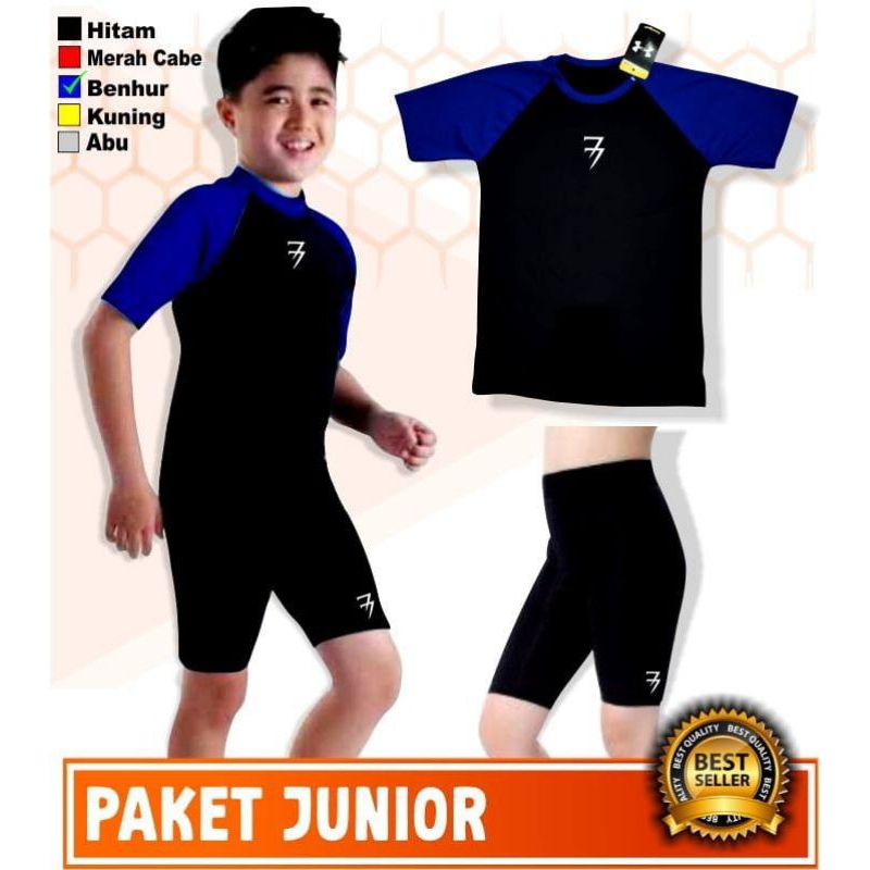 Stelan baju renang anak pakaian renang anak cowok cewek 5-11 tahun