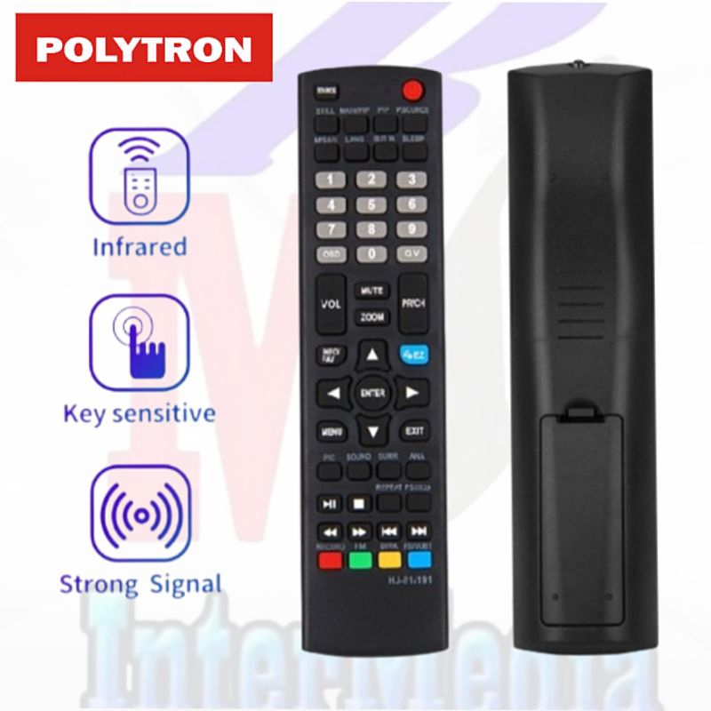 RK REMOTE REMOT TV LED LCD POLYTRON 811191 REMOTE TV LED POLYTRON DIGITAL DAN ANALOG 811191