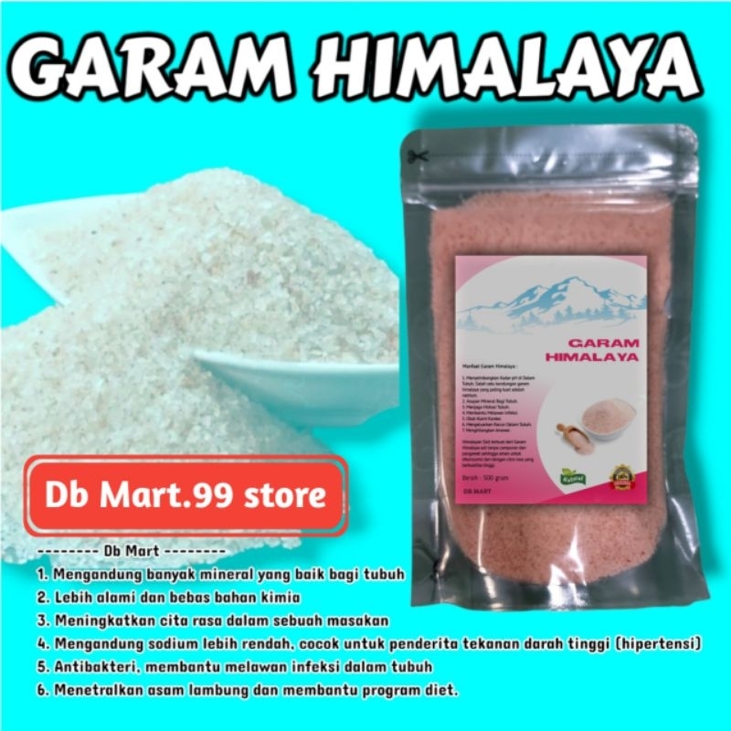 

PROMO!! Garam Himalaya 500 Gram - Pink Himalaya Salt - Garam Organic ( By Db_Mart.99 )