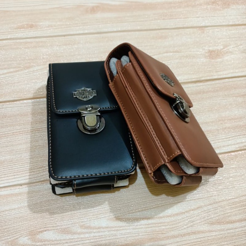 KODE R74K Sarung hp Pinggang 2 Slot