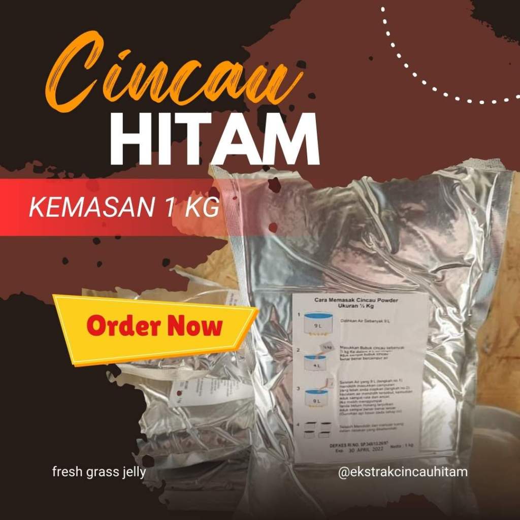 

Serbuk Cincau Hitam Lebih Awet dan HALAL Kemasan 1Kg di Malang