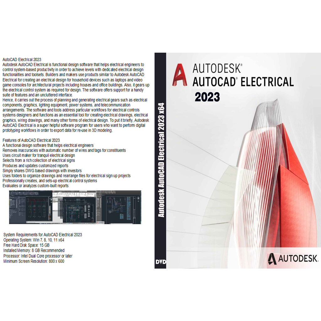 DVD AutoCAD Electrical 2023 x64
