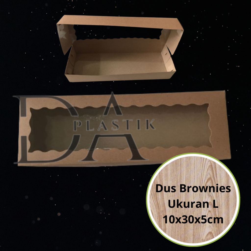 

1Pcs Dus Box Brownies Ukuran L 30x10x5 cm kraft 275 Gsm Laminasi Dalam | Dus Kraft Brownis | Dus Brownis Roti | dus kue