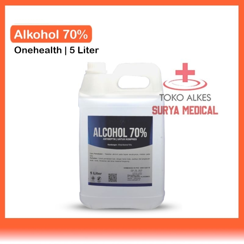 OneHealth Alkohol 70% Alcohol Antiseptik Luka dan Instrument Medis