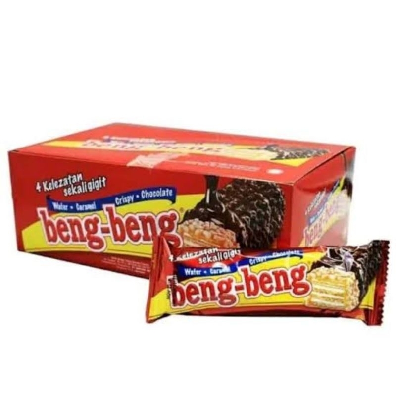 

beng beng wafer caramel 1box isi=17bungkus x 25gram...