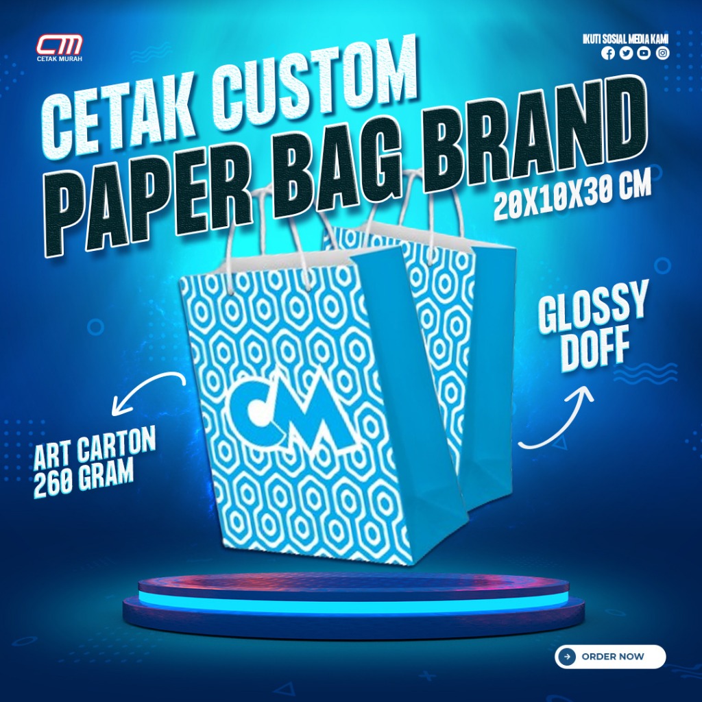 

PAPERBAG BERKUALITAS ( CUSTOM BRAND )
