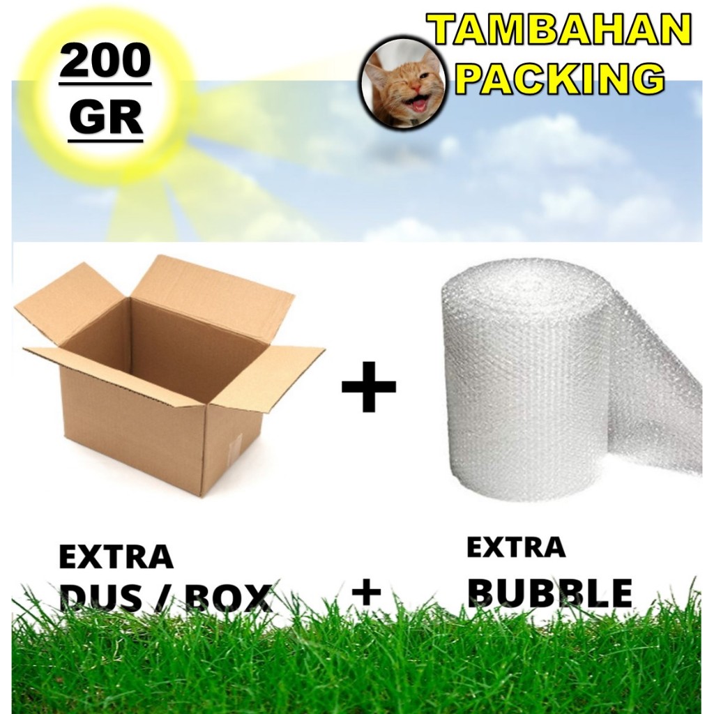 

Packing Tambahan Ekstra Bubble Wrap dan Kardus Kotak Karton