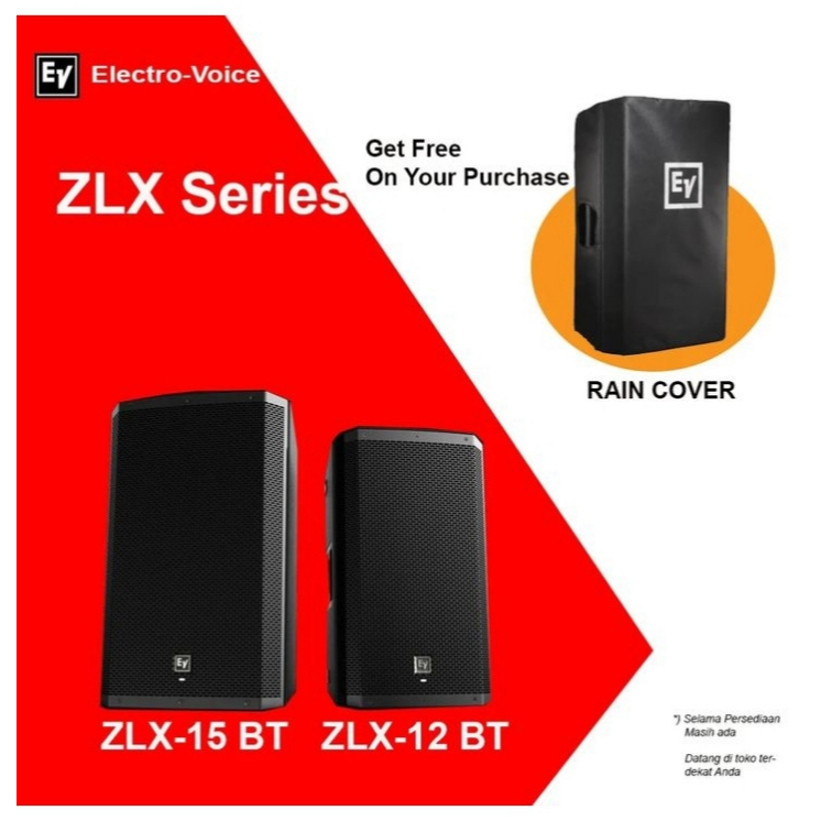 JUAL 1 BUAH Speaker aktif ELECTRO VOICE EV ZLX-15A BT / ZLX15A BT / ZLX 15 A - BT