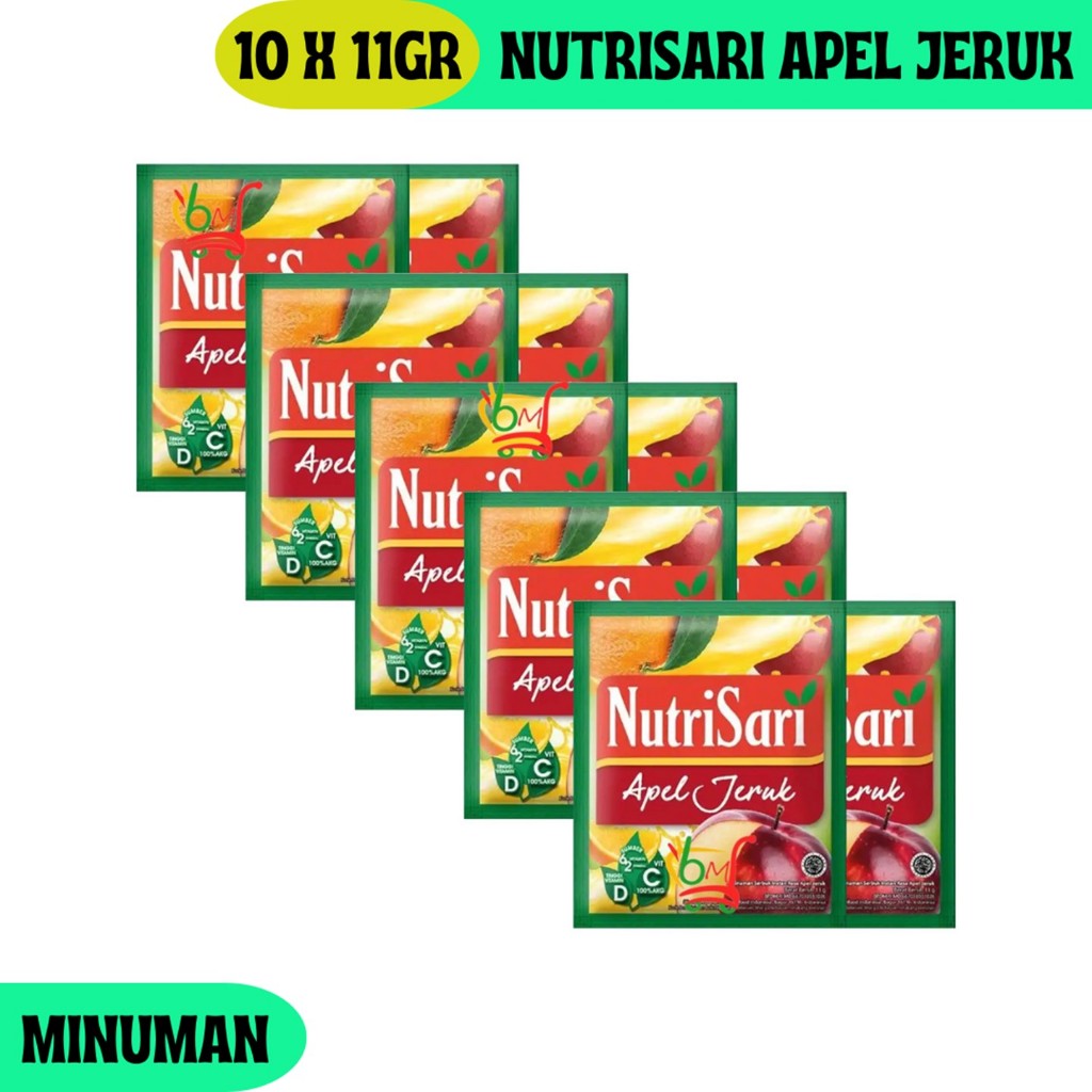 

NutriSari Apel Jeruk Minuman Serbuk Rasa Apel dan Jeruk