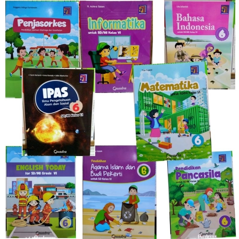 Bahasa Indonesia Matematika IPAS Ilmu Pengetahuan Alam Dan Sosial Informatika English Today PJOK Pen