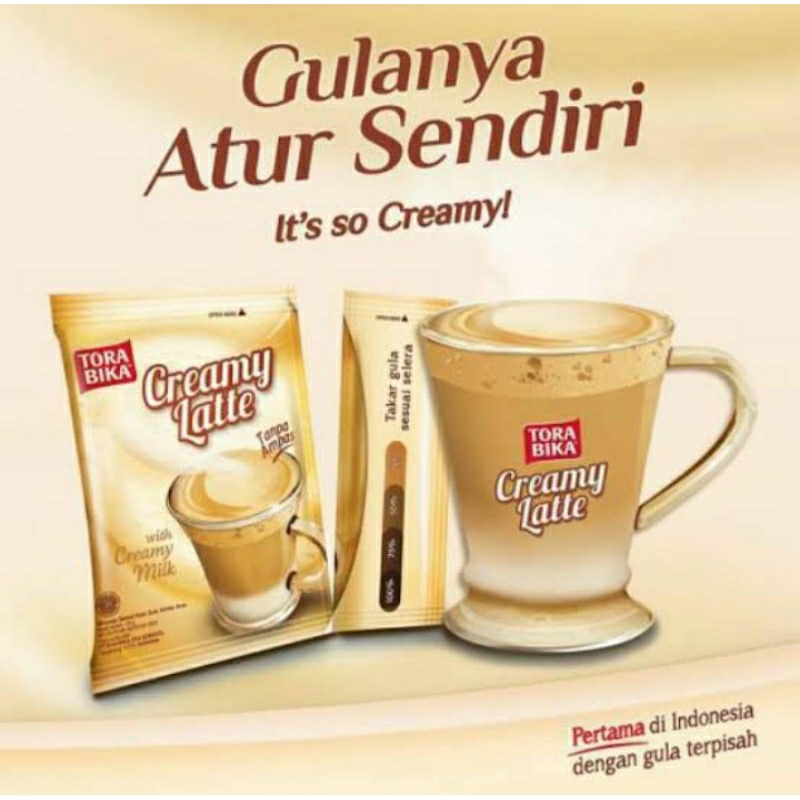 

Tora Bika creamy latte renceng