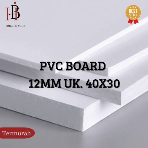 PVC Board 12mm Ukuran 40x30 | Custom PVC Foam Board Tebal 12mm | Bahan Maket Miniatur