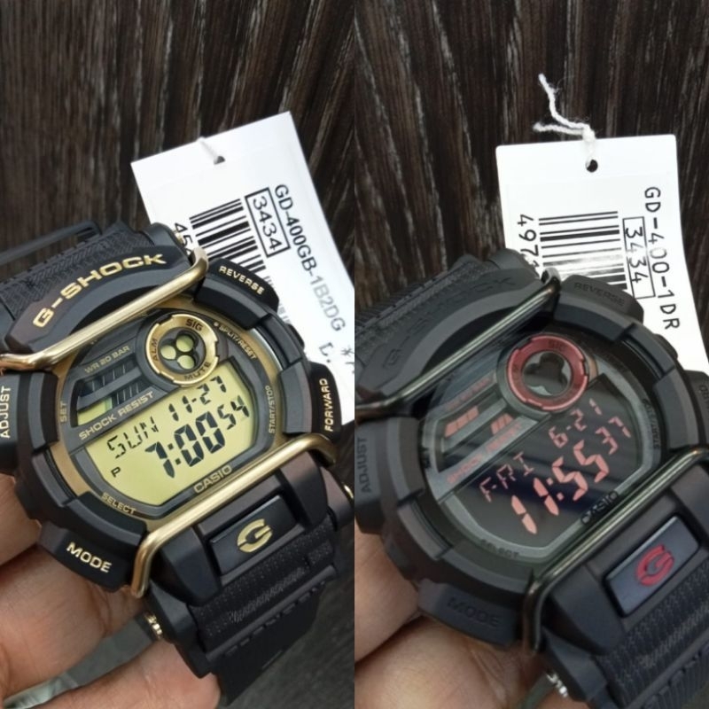 Jam Tangan Pria G SHOCK MEN ORIGINAL GD-400GB-1B2DGG  Original  // SHOCK MEN ORIGINAL GD-400-1DR