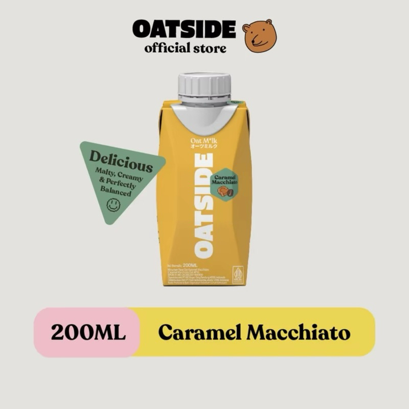 

Oatside Cap 200ml ( 1 pcs ) - Caramel Macchiato