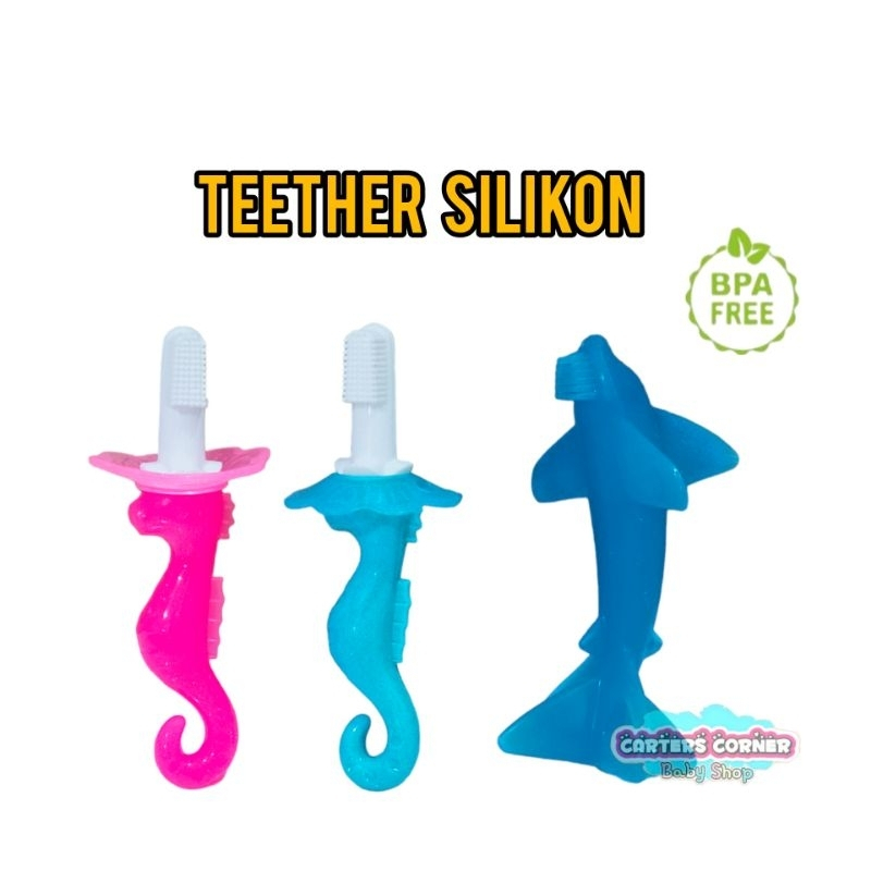 Teether Bayi Mainan Gigitan Bayi BPA FREE Mainan Edukasi Bayi newborn