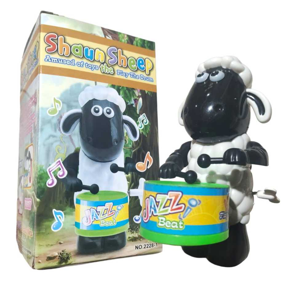 Mainan Shaun The Sheep Playing Drum / Mainan Anak