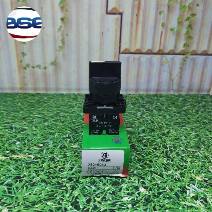 Selector Switch VORGE XB2-ED53 2NO 3 posisi spring return 3posisi