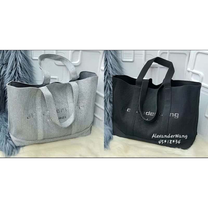 Tas Terbaru Alexander*Wang Ribbed Knit Tote