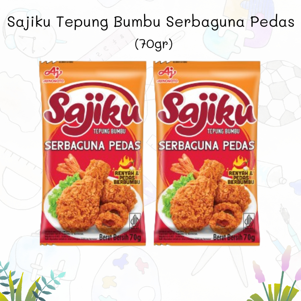 

Sajiku Tepung Bumbu Serbaguna Pedas 3x70gr