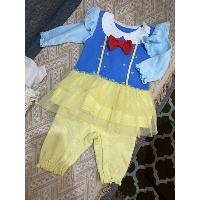 preloved romper jumpsuit dress tutu jp dress tutu baby karakter snow white disney princess size 6-18