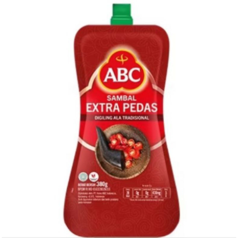 

Sambal ABC extra pedas 380gr ed 2025