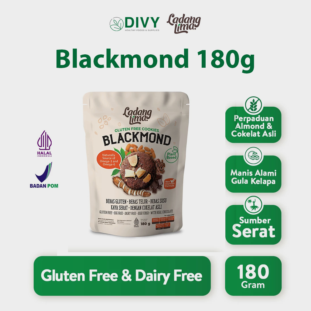 

Blackmond healthy Cookies Gluten Free | cookies sehat bebas telur kaya serat tanpa pengawet 180gr