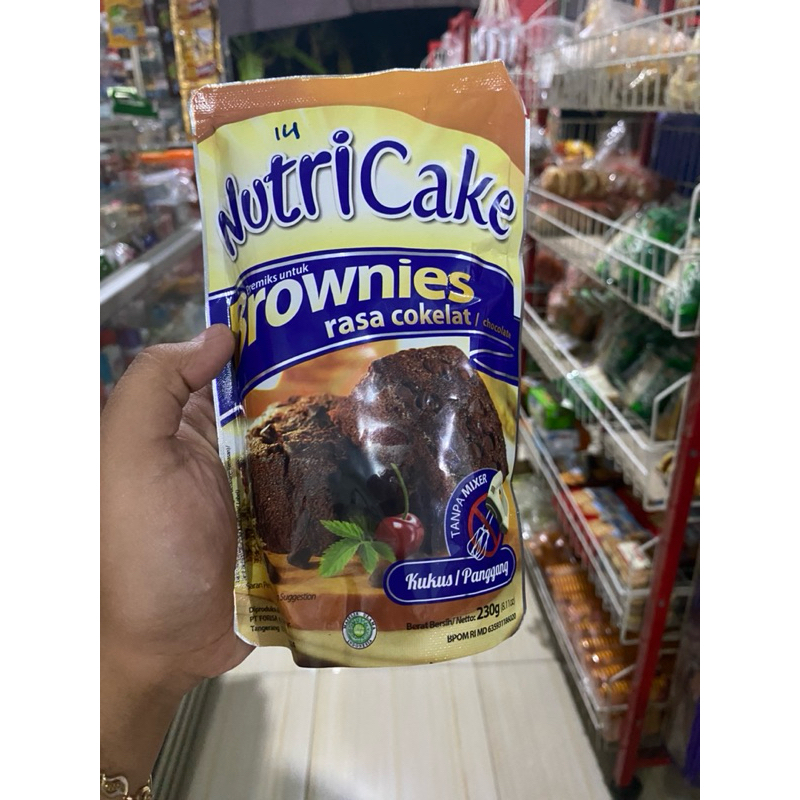 

NUTRICAKE BROWNIES rasa coklat