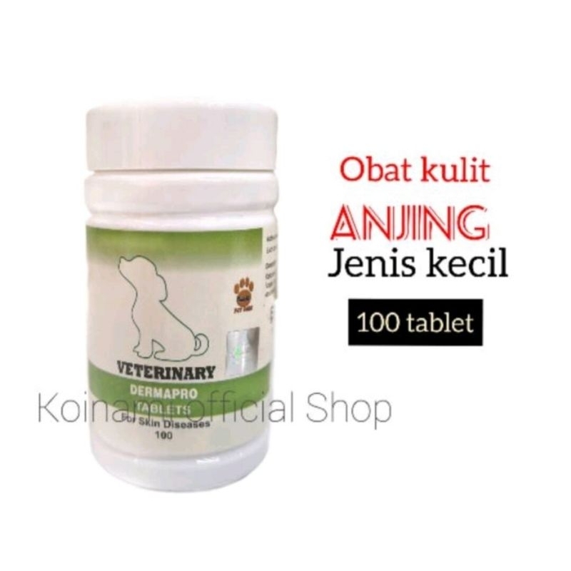 Dermapro Puppy 10 tablet obat jamur scabies anjing kecil dog raid all veterinary
