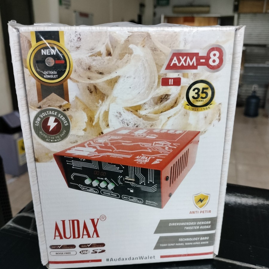 Ampli Audax AXM 8 / AXM8 Digital Volume Amplifier Walet Anti Petir AXM ORIGINAL