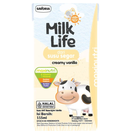 

Susu MilkLife UHT Kids 115 ml Creamy Vanilla