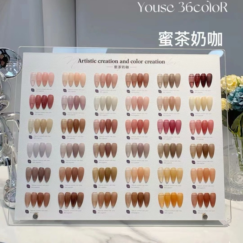YOUSE SHEER COLLECTION 36 WARNA KUTEK GEL POLISH SET