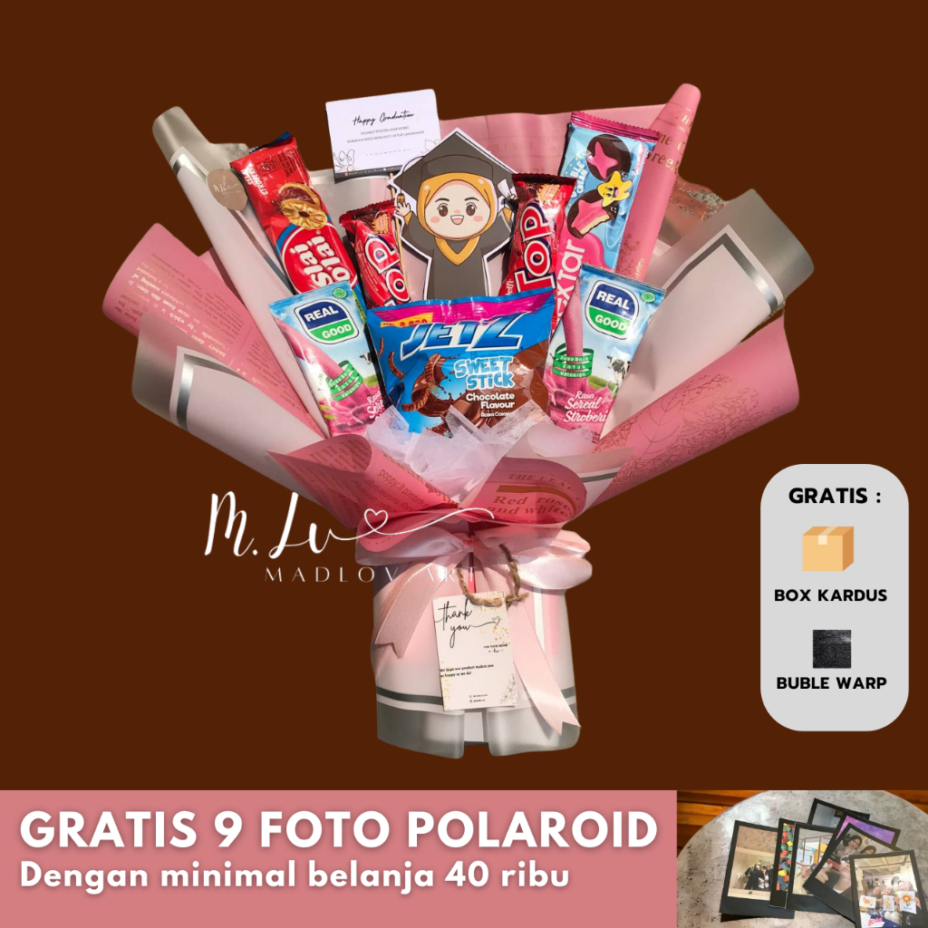 

Buket Snack Murah | Buket Bunga | Kado Ultah/Anniversarry/Nikah | Kado unik | Kado Murah