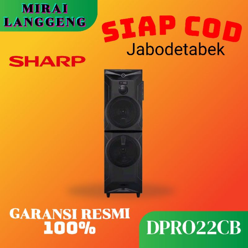 SHARP CBOX DPRO22CB SPEAKER BLUETOOTH KARAOKE