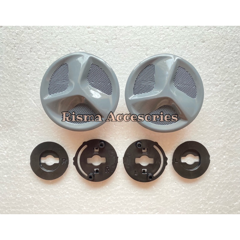 Paket Side Lock dan Gear Cover Helm Yamaha Grand Filano Original