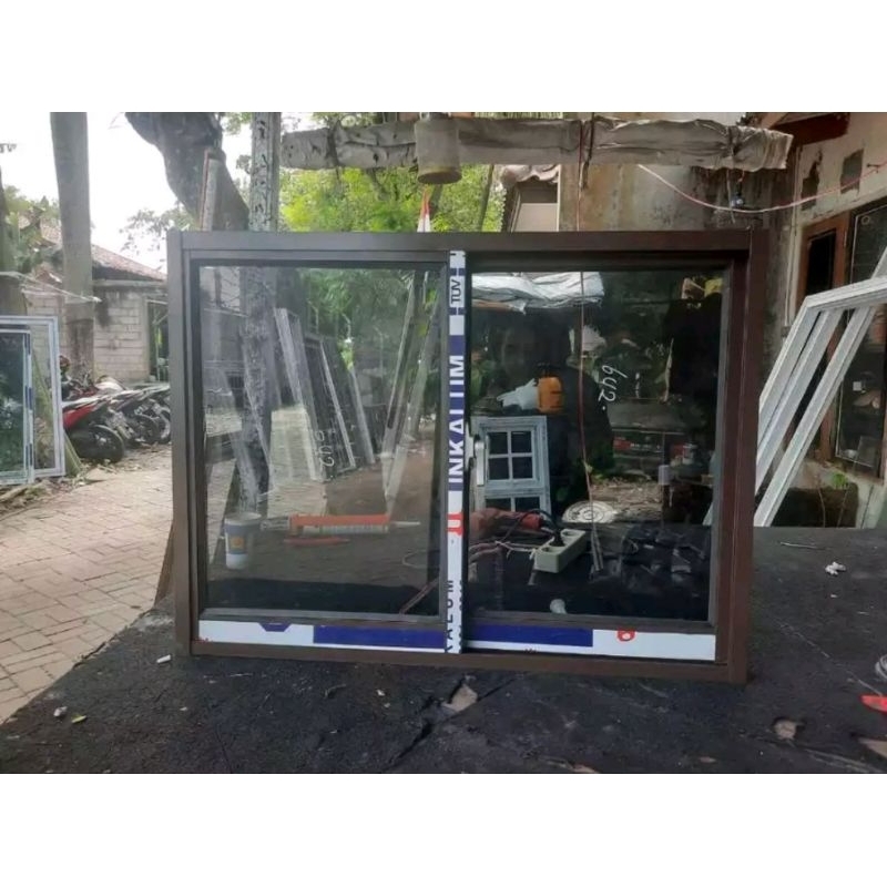 JENDELA SLIDING ALUMINIUM 80X50