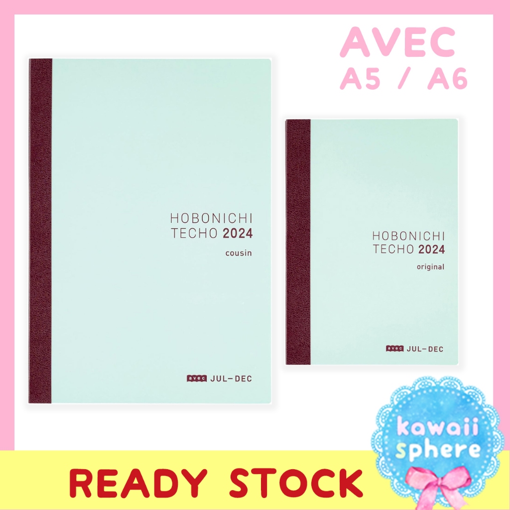 

Hobonichi Techo Avec Jul - Dec 2024 | A5 / A6 | Planner Hobonichi Avec 1/2 Year | Ready Stock