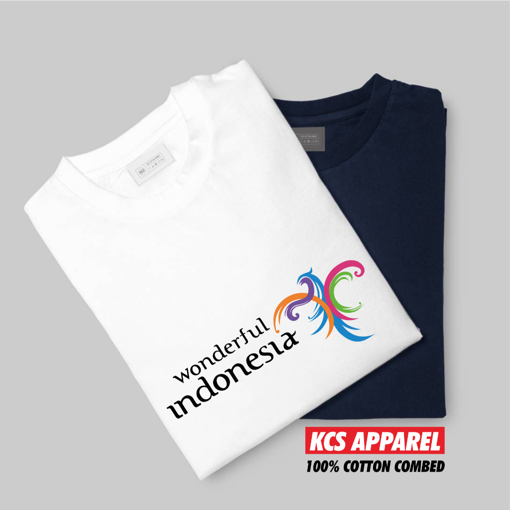 kaos wonderful indonesia tshirt wonderland tour wisata piknik