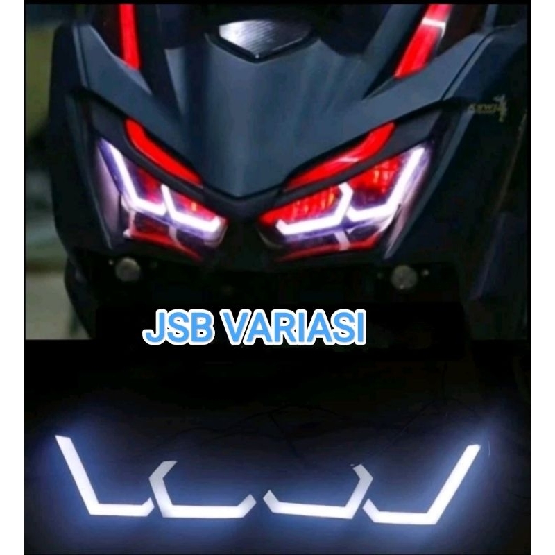 lampu alis lazy eye hexagon vario 160 frame hexa honda vario 160 lazy hexa vario new 160 monggo boss