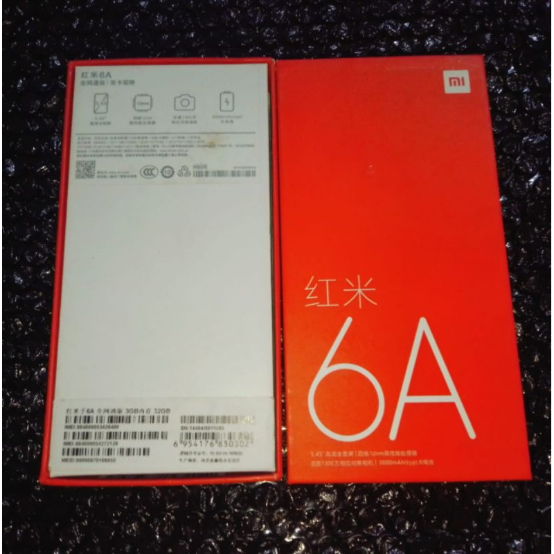 dus box box kotak hp Xiaomi redmi 6A original copotan termurah