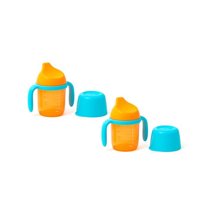 Tupperware twinkle sippy cup warna orange botol minum bayi dengan tutup