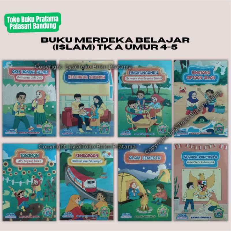 Buku Paket Majalah PAUD,RA Islam Kurikulum Merdeka TK A Umur 4-5 Tahun