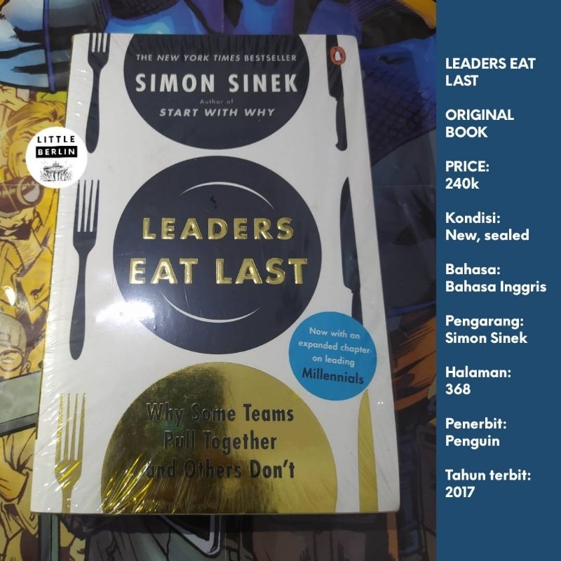 ORIGINAL Buku Simon Sinek LEADERS EAT LAST Penguin Books Edisi Bahasa Inggris Import Motivasi Bisnis
