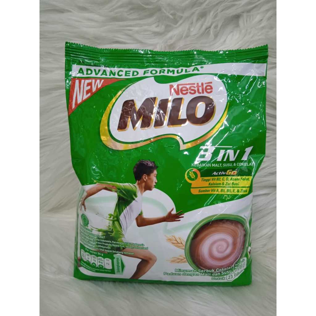 

MILO 3IN1 790 Gram POUCH cokelat