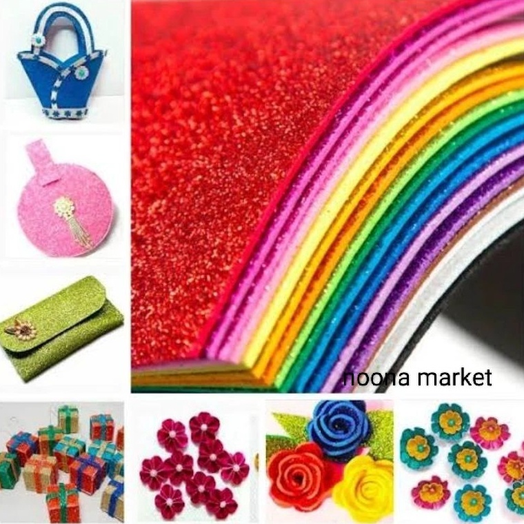 

Stock ready Eva Foam Glitter 7 x 5 cm