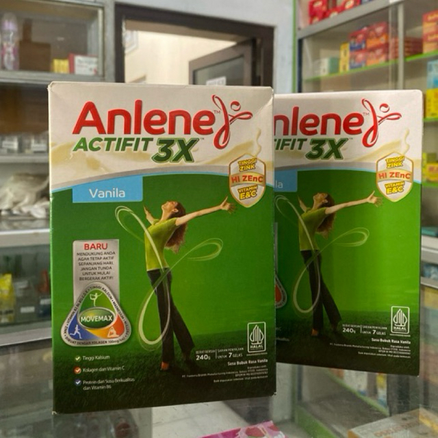 

ANLENE ACTIFIT 3X RASA VANILA 240 GRAM BOX